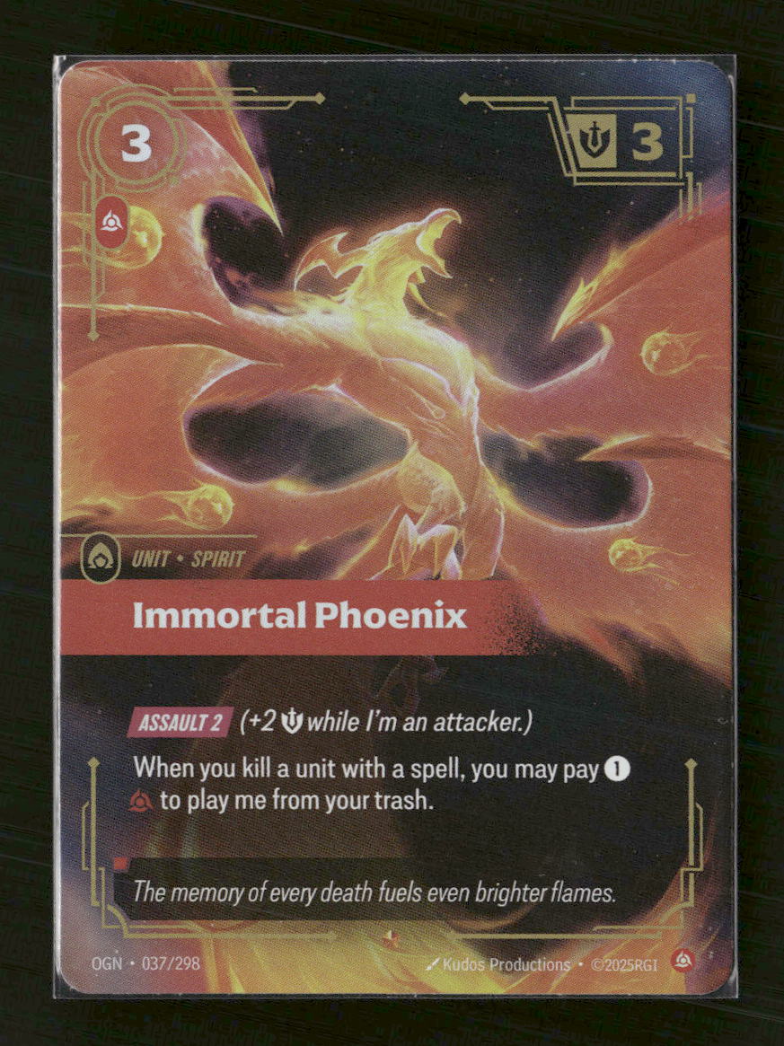 Immortal Phoenix #037/298 Holofoil Epic - Riftbound Origins