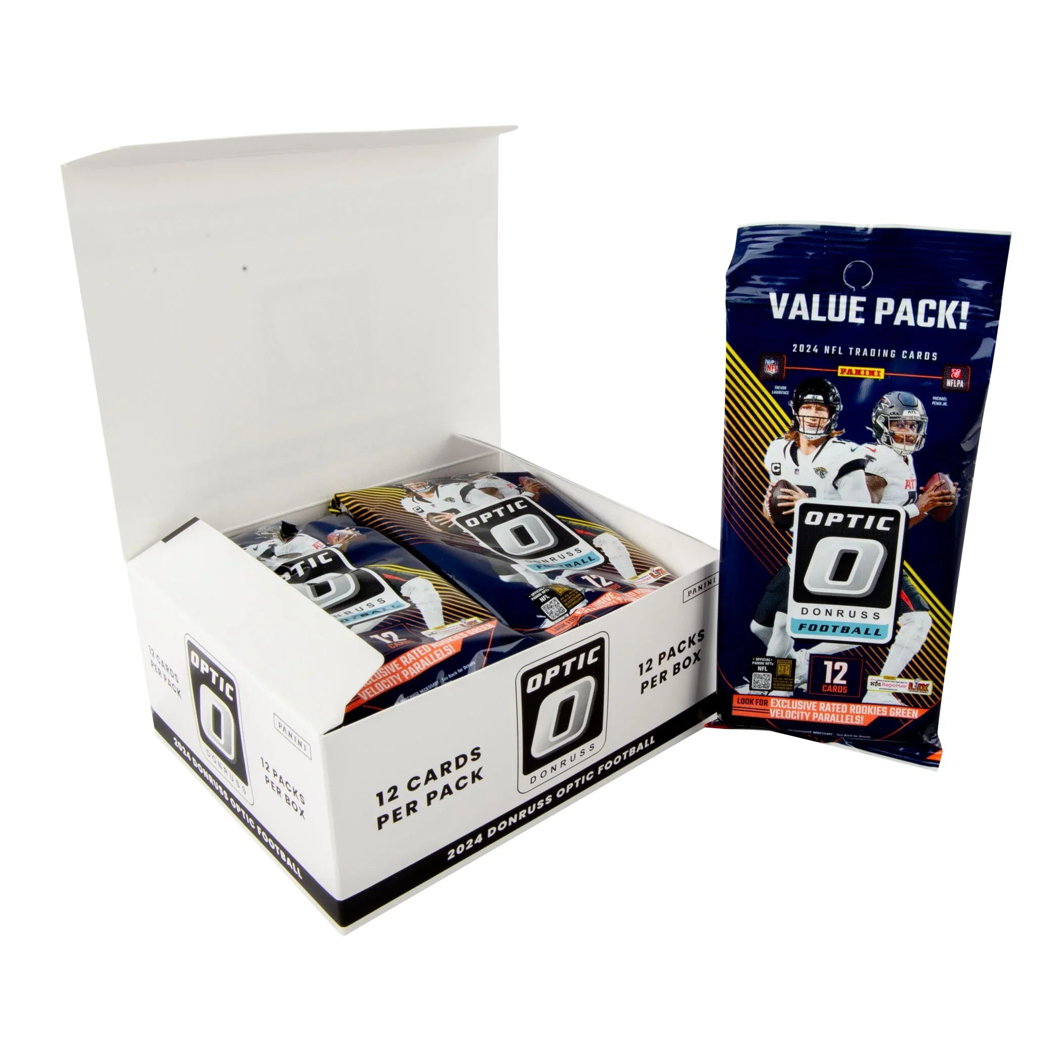 2024 Panini Donruss Optic Football Jumbo Value 12-Pack Box