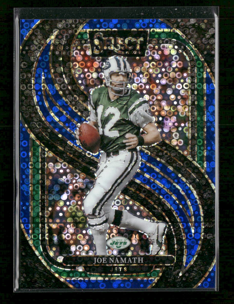 2024 Panini Select Blue Disco Prizm Joe Namath #/25 #170