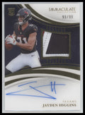2025 Panini Immaculate Collection Jayden Higgins Rookie #/99 Auto #120