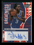 2024-25 Bowman's Best University Autographs Red Geometric Isaiah Evans #/10 Auto