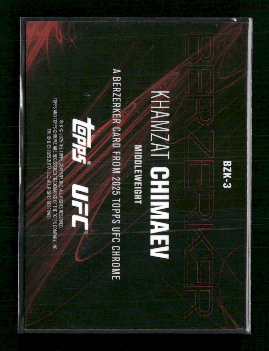 2025 Topps Chrome UFC Berzerker Khamzat Chimaev #BZK-3