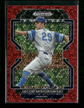 2022 Panini Prizm Draft Picks Red Donut Circles Jacob Misiorowski #/99 #PDP63