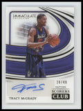 2023-24 Panini Immaculate Collection Scorers Tracy McGrady #/49 Auto #SCS-TMG