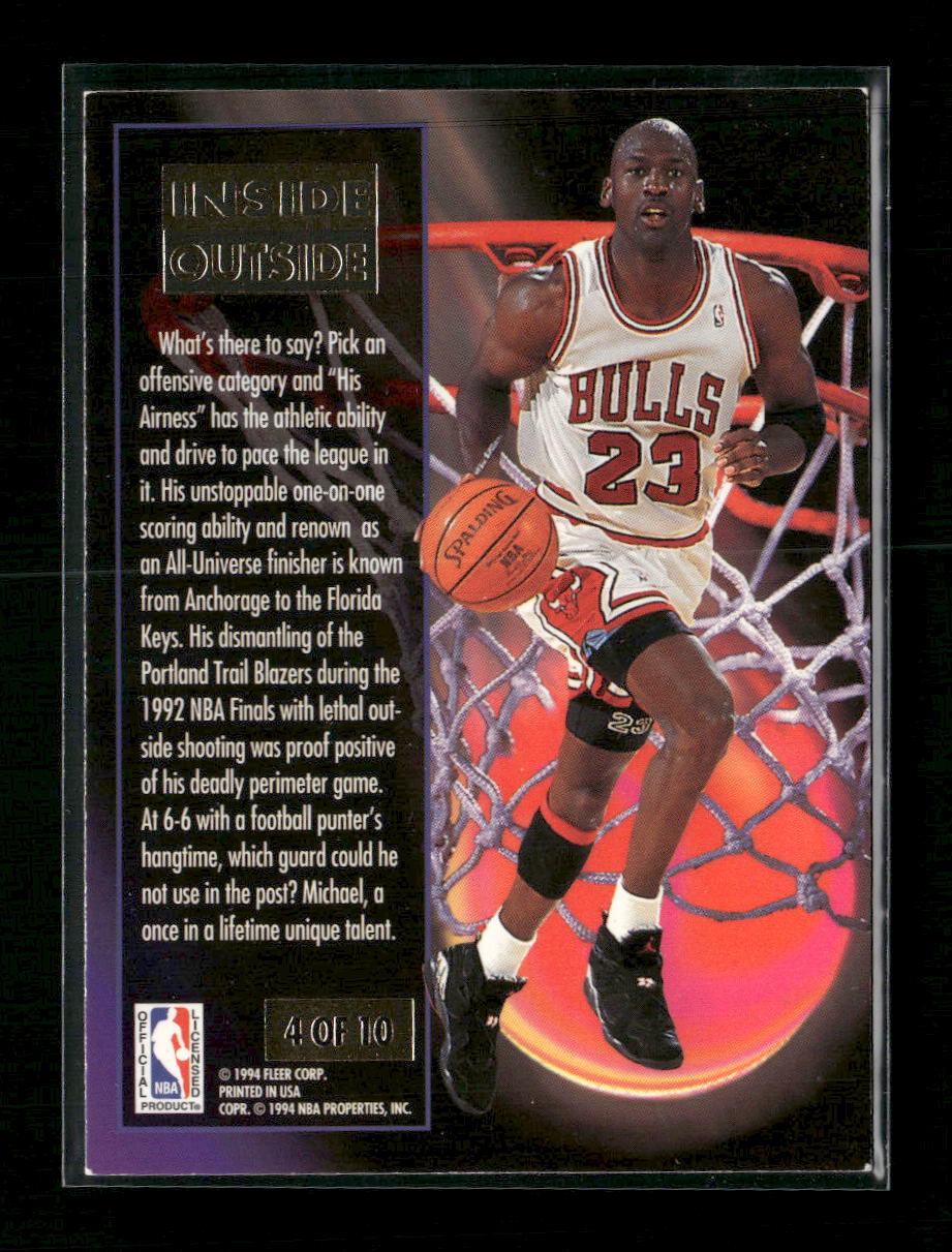 1993-94 Ultra Inside Outside Michael Jordan #4