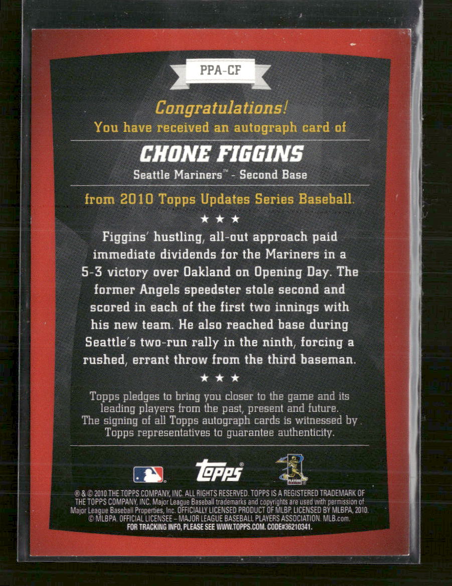 2010 Topps Update Peak Performance Auto Chone Figgins #PPA-CF