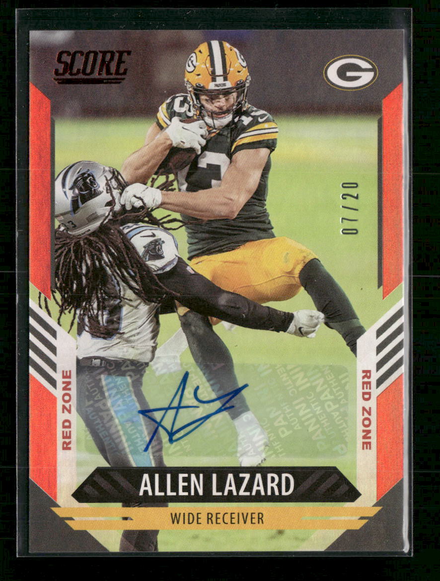 2021 Score Red Zone Allen Lazard #/20 #284