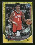 2025-26 Bowman Chrome Yellow Refractor Amen Thompson #/75 #BCV-134