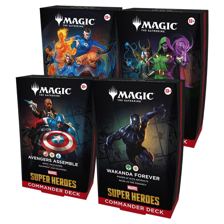 [PRE-ORDER] Magic: The Gathering Marvel Super Heroes Commander Deck Display (4 Decks) - Ships Jun 19
