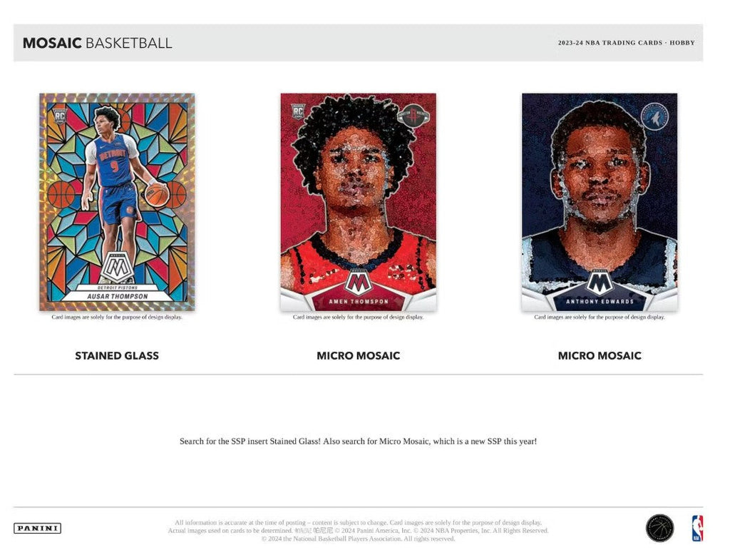 2023/24 Panini Mosaic Basketball Hobby Box