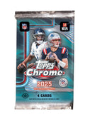 2025 Topps Chrome NFL Football Hobby Pack